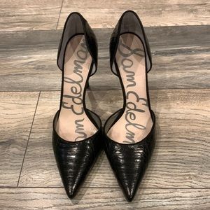 Sam Edelman D’Orsay Black Pumps